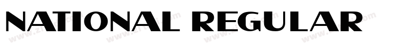 national regular字体转换